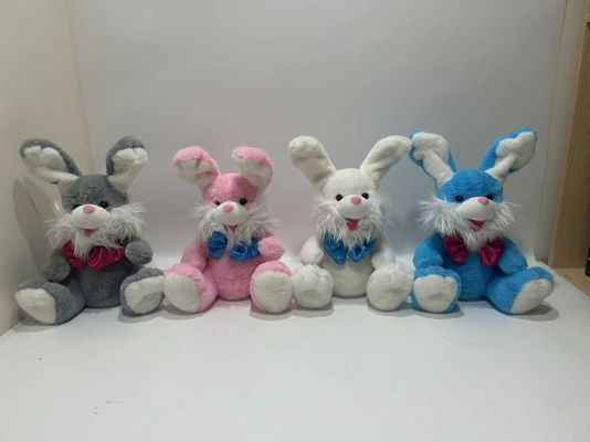 ตุ๊กตาสัตว์ยัดไส้ Sing and PLA Bunny สำหรับวันเกิดปีแรกของทารกหรืองานรับขวัญเด็ก ทารก
