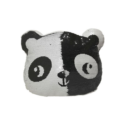 2D Flip Sequin Panda หมอน Plush หมอนเมมโมรี่โฟม 32 ซม. 16 นิ้ว