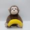 Peek A Boo Monkey กับ Banana Interactive ทำซ้ำของเล่นตุ๊กตาดนตรีร้องเพลงพูดคุย