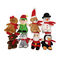 15 ซม. 5.9in Christmas Animated ตุ๊กตาสัตว์ที่ร้องเพลง Gingerbread Plush Toy 8 Asstd