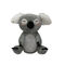 ตุ๊กตาหมีพูดคุยสีเทาขนาด 20 ซม. พูดซ้ำ Koala ผ้าฝ้าย PP 100% ด้านใน