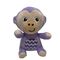 ตุ๊กตาลิงตุ๊กตาลิงสีม่วงขนาด 15 ซม. Fisher Price สำหรับเด็ก