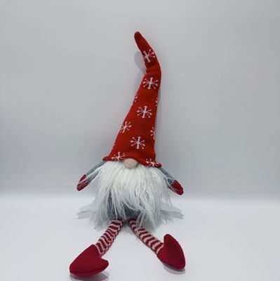 X'Mas วันขอบคุณพระเจ้าที่ให้ของขวัญ Red Plush Gnome ตุ๊กตาของเล่น 30 ซม. พร้อมเครายาว