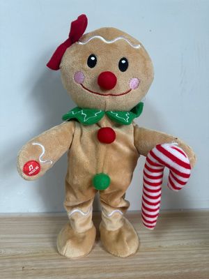 ขายร้อน 2023 ขายส่งตุ๊กตาร้องเพลงและเต้นรำ The Gingerbread Man สำหรับคริสต์มาส