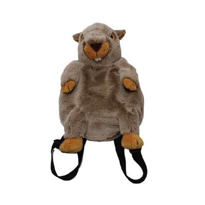 35cm Marmot ตุ๊กตาของเล่นกระเป๋าเป้สะพายหลังของขวัญสมจริง
