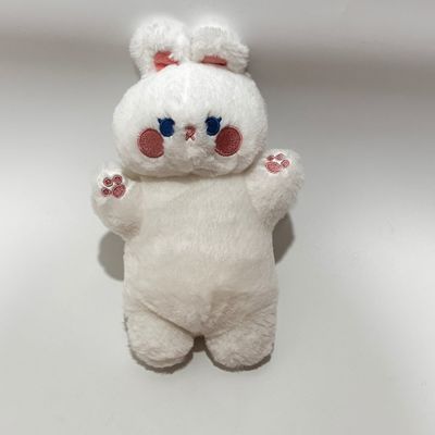 ของเล่นที่น่ารักและเต็มไปด้วยพริ้วรอยที่สามารถปรับแต่งได้ มีซิปกระต่ายทรงกะพร้าว