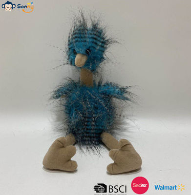 โรงงาน OEM ขายปลีก Custom Blue Peacock Fleece หมึกหมา สตริช ของเล่น Plush ของขวัญ stuffedสัตว์