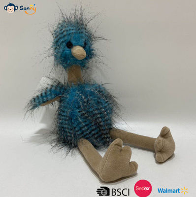 โรงงาน OEM ขายปลีก Custom Blue Peacock Fleece หมึกหมา สตริช ของเล่น Plush ของขวัญ stuffedสัตว์
