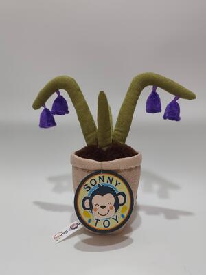 ของเล่นตุ๊กตาบันทึกเสียง Bulebell ทำจากวัสดุผ้าพลัฌและผ้าฝ้าย PP 100%