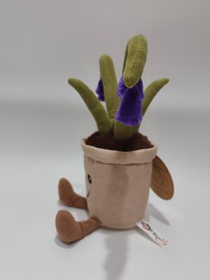 ของเล่นตุ๊กตาบันทึกเสียง Bulebell ทำจากวัสดุผ้าพลัฌและผ้าฝ้าย PP 100%