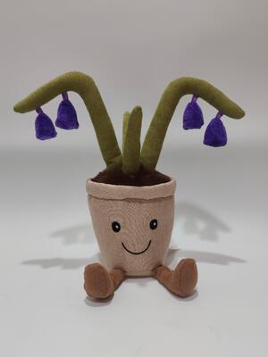 ของเล่นตุ๊กตาบันทึกเสียง Bulebell ทำจากวัสดุผ้าพลัฌและผ้าฝ้าย PP 100%