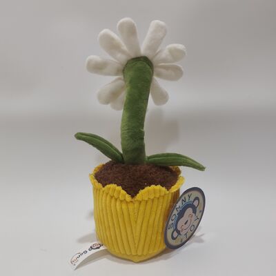 ตุ๊กตาเดซี่ผ้ากำมะหยี่บันทึกเสียงและกลิ้ง