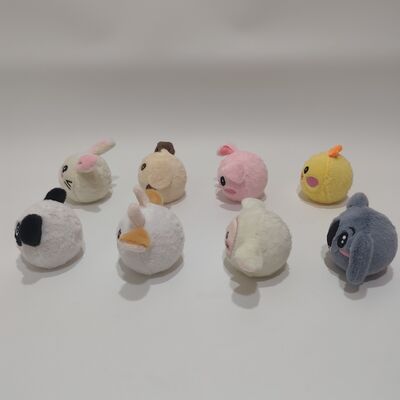 ชุดลูกบอลเด้งลายสัตว์ฟาร์ม 8 ชิ้นสุดสดใสสำหรับเล่น