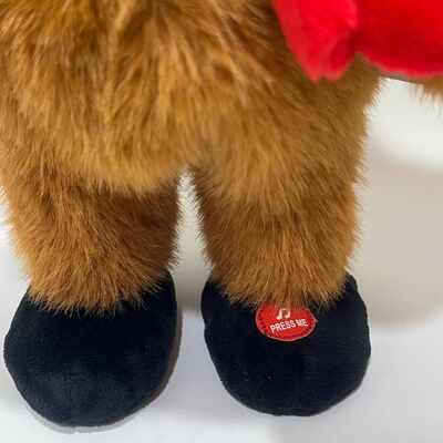Singing & Dancing Christmas Highland Cow Plush Toy