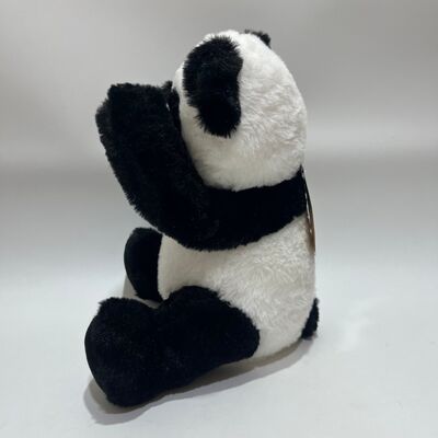 สัมผัส Peek-a-Boo Panda ของเล่น Plush กับฟังก์ชันซ้ําและดนตรี น่ารักหลับลง