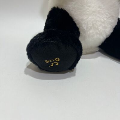 สัมผัส Peek-a-Boo Panda ของเล่น Plush กับฟังก์ชันซ้ําและดนตรี น่ารักหลับลง