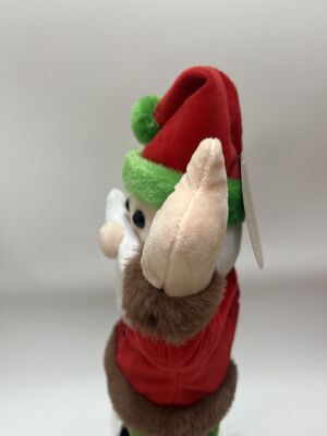 Waving and Singing Santa Plush Toy Green Pants Musical Doll Electric Animated