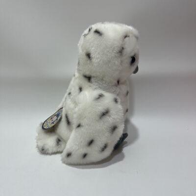 Snowy Owl Plush Toy White Spotted Owl Doll Realistic Bird Plushie Soothing Companion Gift for Kids