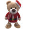 ตุ๊กตาคริสต์มาสขนาด 33 ซม. ขนาด 13 นิ้วตุ๊กตาหมีเท็ดดี้พร้อม Choke