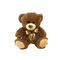 วาเลนไทน์ตุ๊กตาหมีสีน้ำตาลของเล่นตุ๊กตาหมีใหญ่ตุ๊กตาสัตว์ 5.9'' มาพร้อมกับฟังก์ชั่น