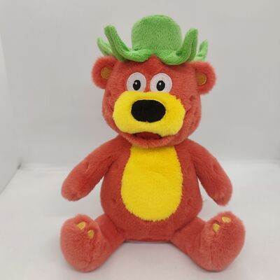 การบันทึกและซ้ํา การเคลื่อนไหวซ้ายและขวาหมีสตรอเบอรี่