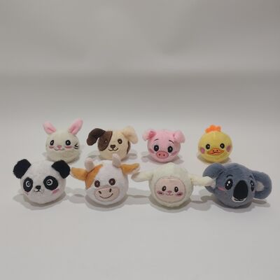 ชุดลูกบอลเด้งลายสัตว์ฟาร์ม 8 ชิ้นสุดสดใสสำหรับเล่น