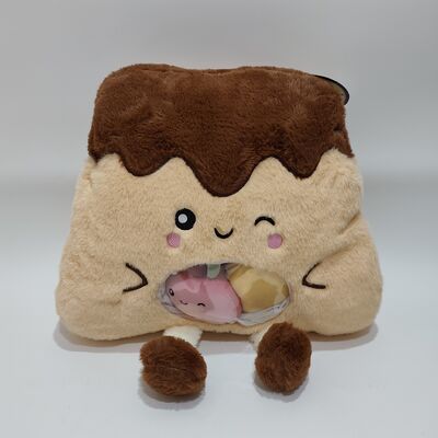 หมอนปุ๊ดผัก PVC หน้าใสน่ารักที่มีผลไม้เล็กๆ สีสันภายใน