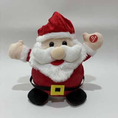 เพลงคริสต์มาสต์และวงเวียน Santa Plush Toy กับดนตรี
